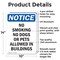 Signmission No Smoking No Dogs Or Pets Allowed OSHA Notice Sign, Aluminum, 10in W x 14in L, 2PK OS-2PACK-NS-A-1014-V-14805 - alternate 3